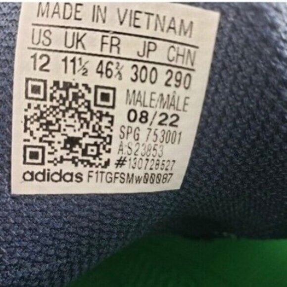 Men's Adidas Icon 7 Size 12 Navy Blue/White Baseball Cleats NEW!!! (S23853) - Picture 9 of 9